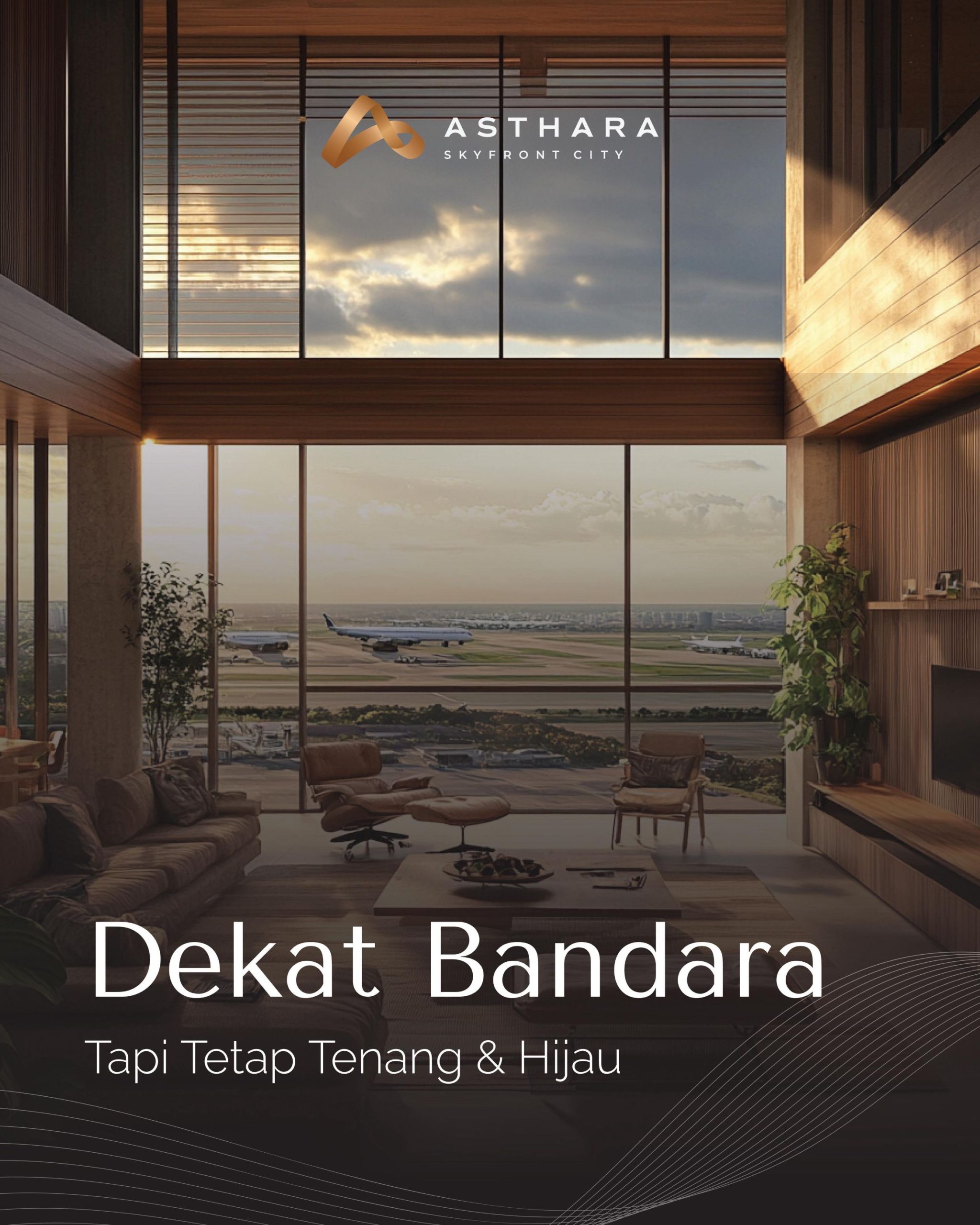 Dekat bandara asthara